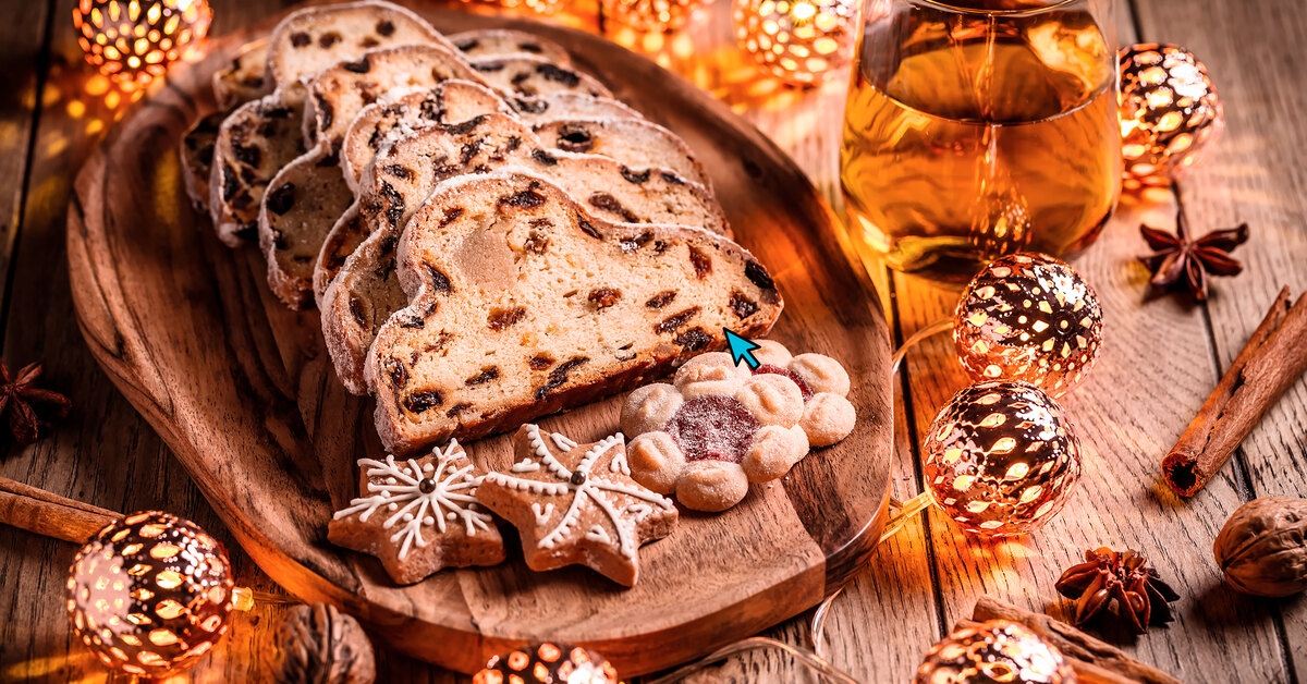 Stollenin resepti, jouluinen makea leipä, jonka voi valmistaa kotona