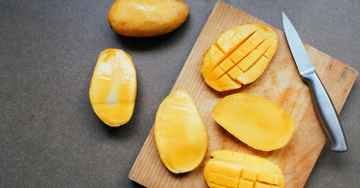 Kanaapeja katkaravuilla ja mangolla. Joulun alkupalan resepti.