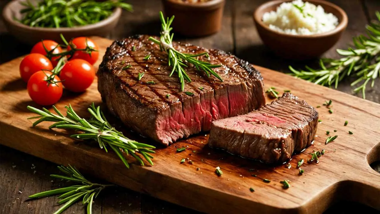 Paistettu naudanliha brandyllä on täydellinen ruoka juhlapäiville.