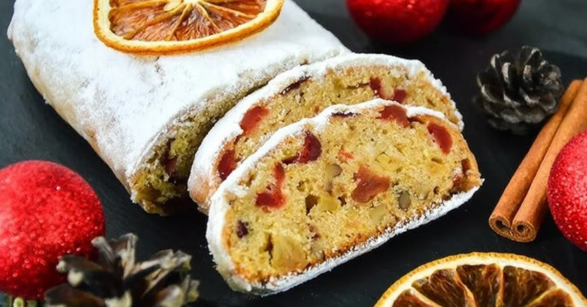Stollenin resepti, jouluinen makea leipä, jonka voi valmistaa kotona