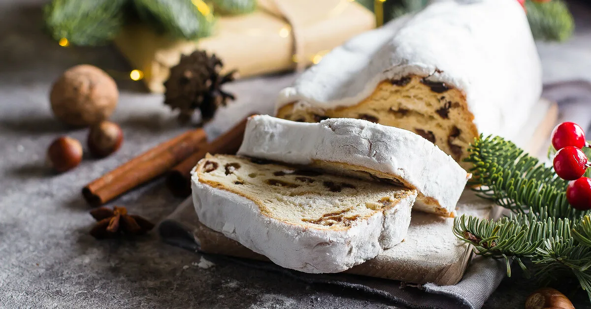 Stollenin resepti, jouluinen makea leipä, jonka voi valmistaa kotona