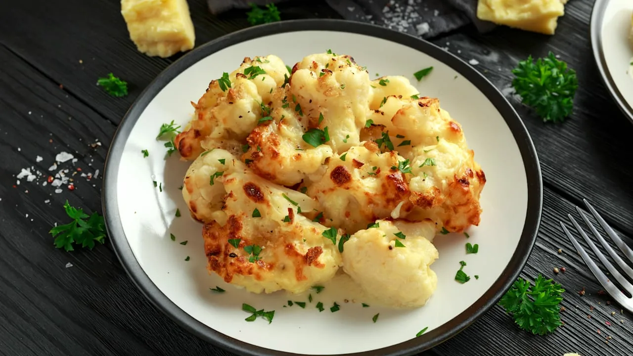 Kukkakaali ja ”gribish”-kastike.