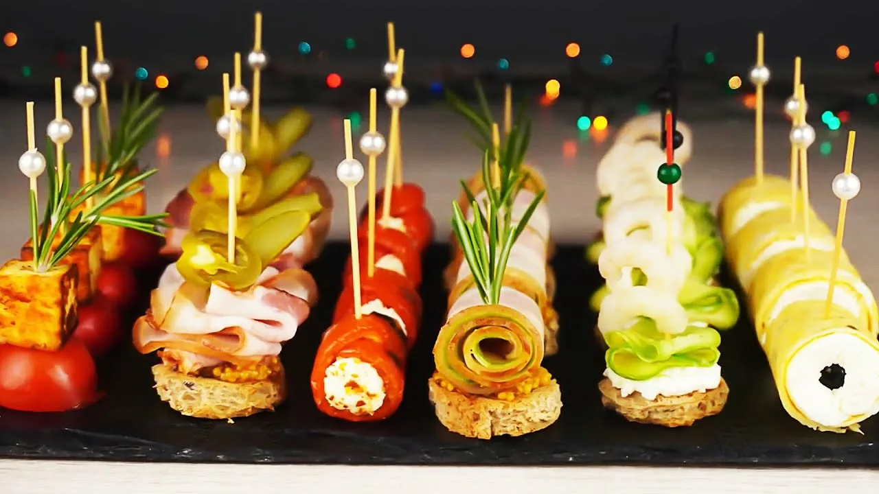 10 jouluista kanapeeta, jotka yllättävät sinut, mutta jotka on helpompi valmistaa kuin luulet.