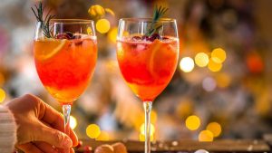 Jäätynyt jouluspritz – loistava aperitiivi juhlaviin hetkiin.