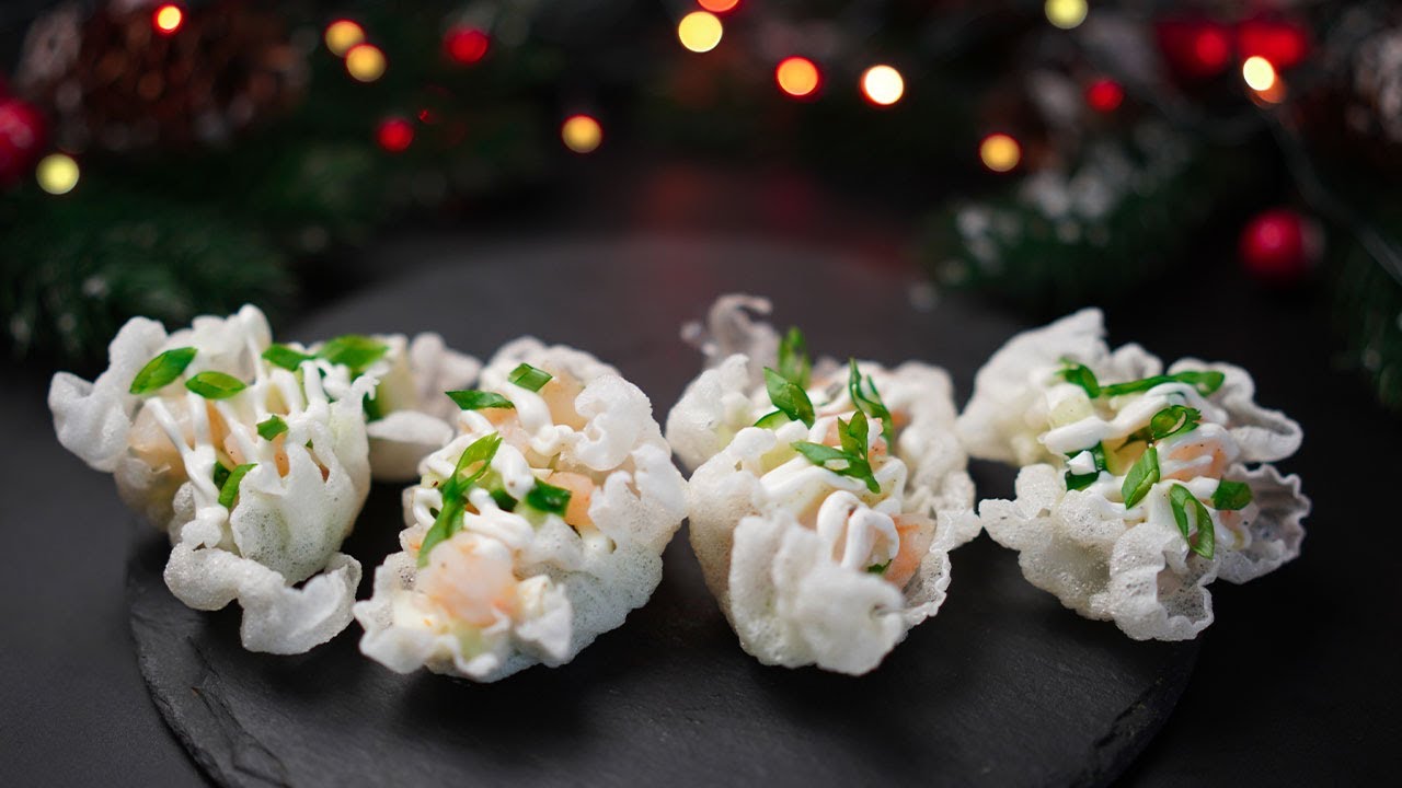 Korvaa kanapeet ja tartaletit – sosiaalisessa mediassa toistetaan kaunis riisipaperista valmistettu ”Pilvi”-alkupala