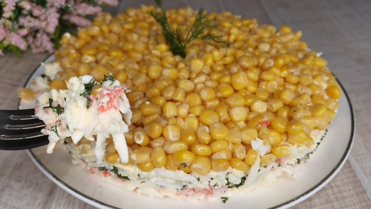 Korvasin ”Krabisalaatissa” maissin tällä - kaikki vieraat luulivat, että sen oli valmistanut kokki. Erinomainen vaihtoehto uudenvuoden juhliin