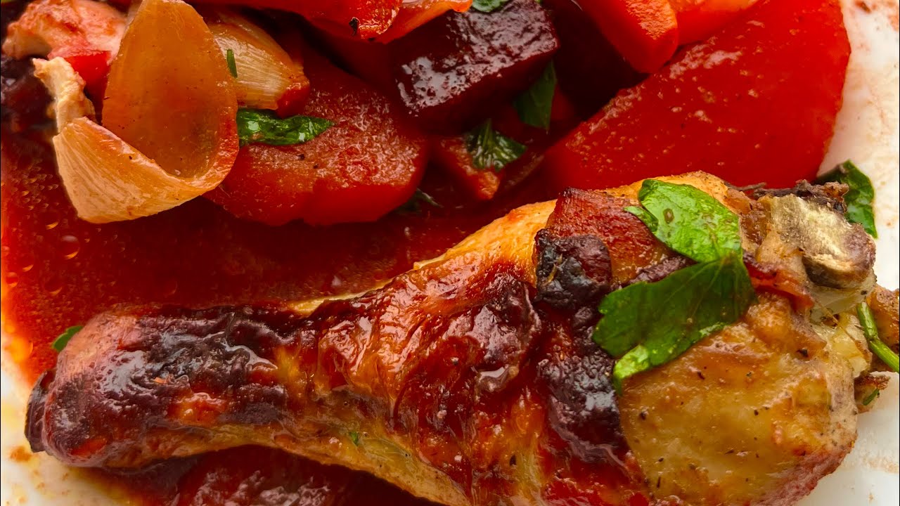 Burgundilainen haudutettu kanankoipi vihanneksilla ja viinillä – hienostunut resepti.