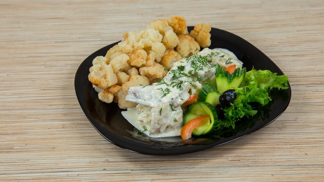 Turska, kukkakaali, peruna ja valkosipulikastike