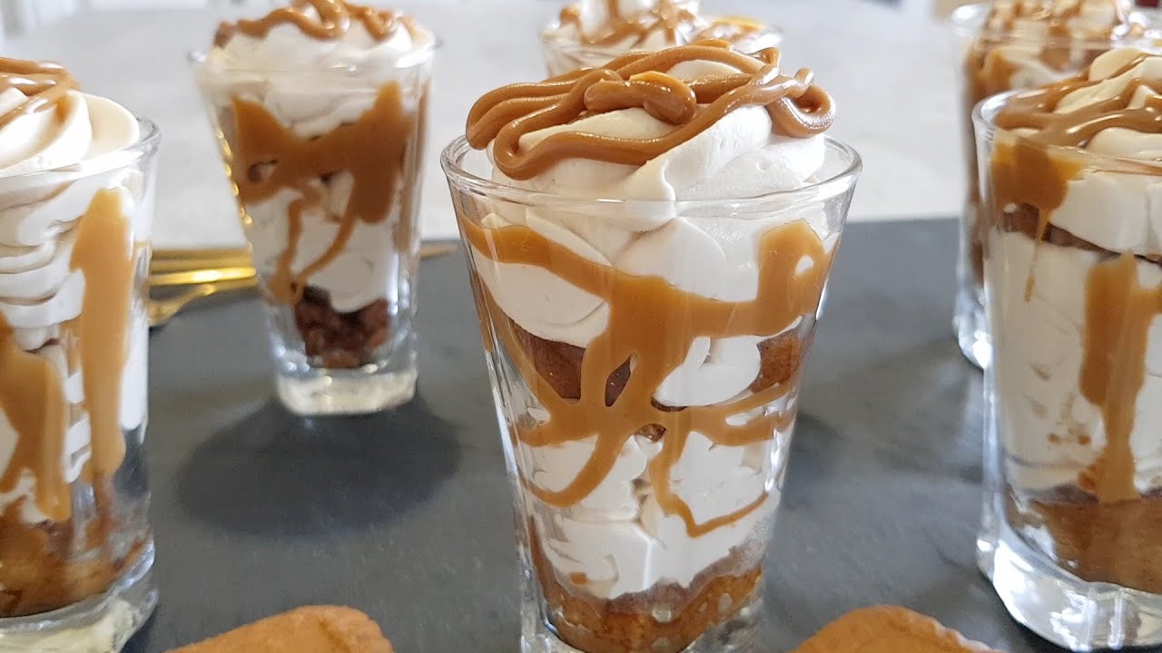 Spekulatius-mousse: kevyt talvinen jälkiruoka, jota ei tarvitse leipoa.