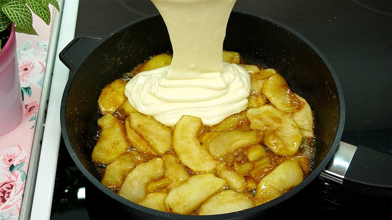 Paistinpannu ja ei muuta: omenapiirakka, jonka valmistat ilman uunia.