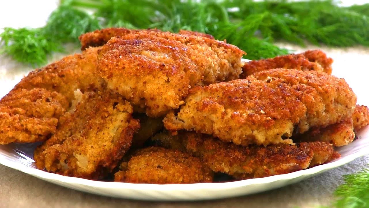 Karpin paistaminen rapeassa leivänmurussa