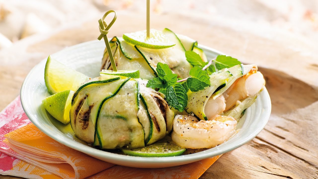 Zucchini-rullat, joissa on katkaraputäyte – kevyt ja erittäin tyylikäs illallinen mihin tahansa päivään.