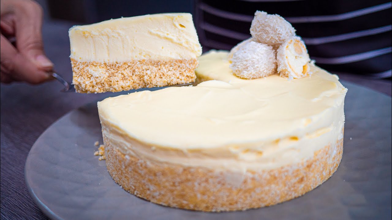 Tuore, helppo ja uunittoman valmistettava: kuinka valmistaa herkullinen ja kermainen kookosjuustokakku.