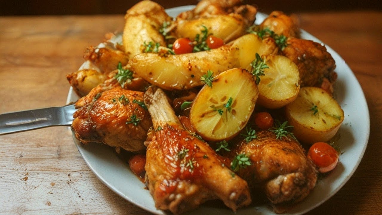 Sekoita 7 minuuttia ja laita uuniin: valkosipuliset kanansiivet ja perunat – tuoksu houkuttelee kaikki paikalle