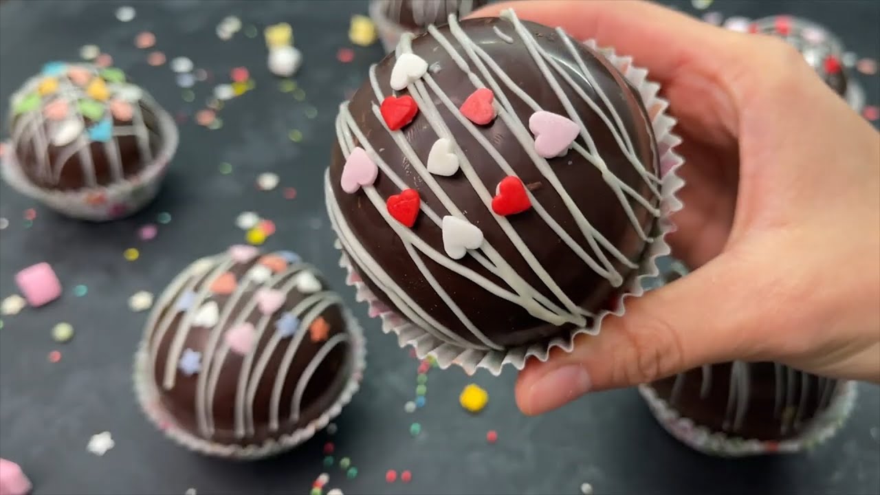 Suklaapommit jouluksi. Joulun jälkiruokaresepti.