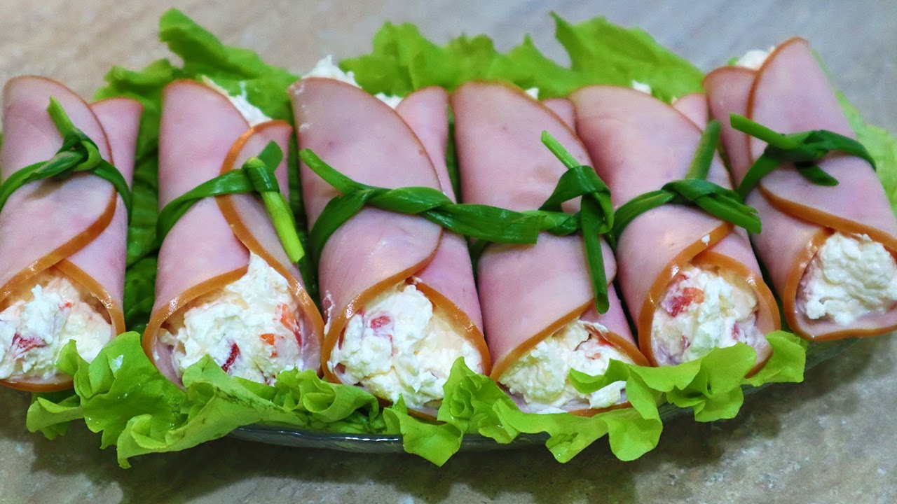 Valmistan nämä rullat sen jälkeen, kun olen keittänyt liemen. Kinkkuviipaleita, salaattia – ja minulla on valmis erinomainen alkupala.