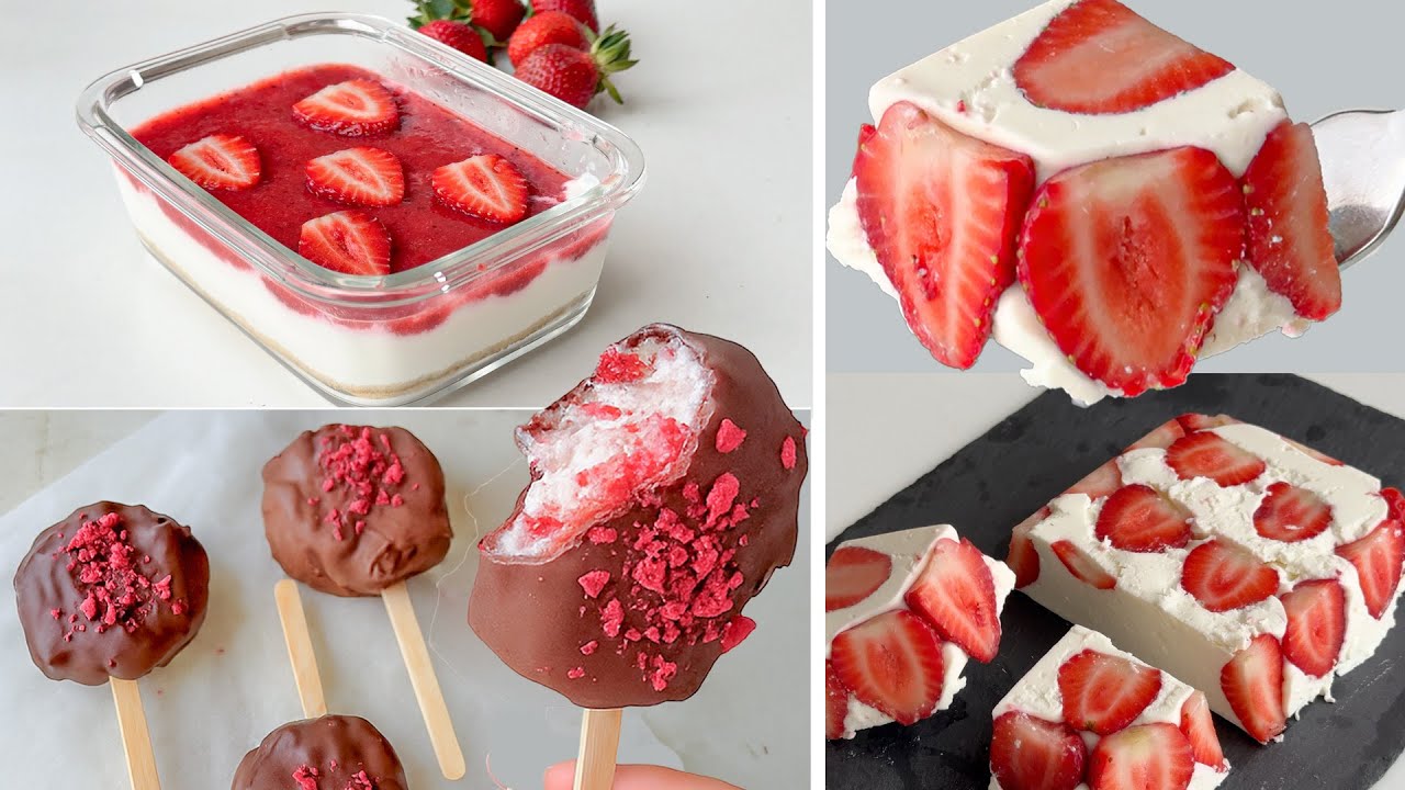 Mini-kakku jogurtilla ja mansikoilla (18 cm): ilmava, raikas ja miellyttävän tiivis, voidaan leikata suoraan jääkaapista.