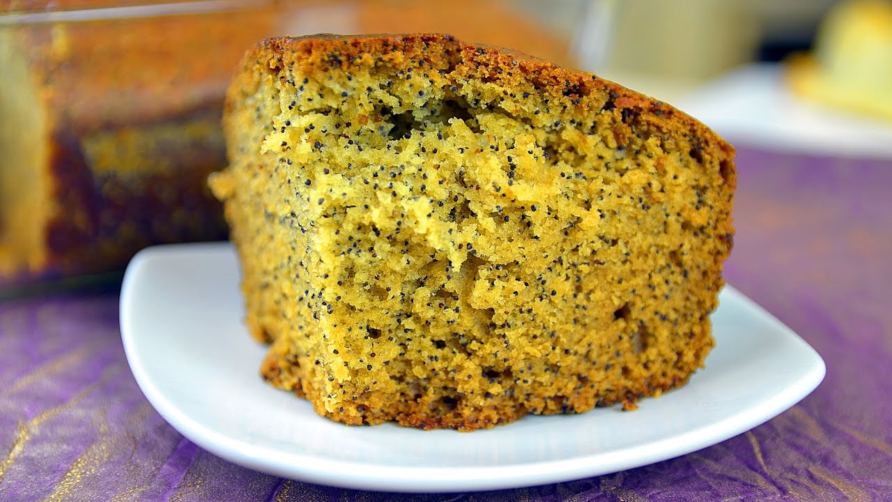 Appelsiinipiirakka unikonsiemenillä: vaiheittainen resepti