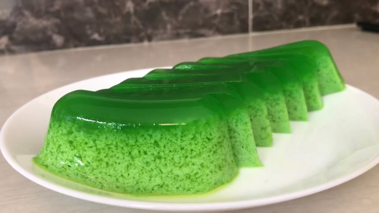 Vihreän teen ja kreikkalaisen jogurtin hyytelö on probiotteja ja antioksidantteja sisältävä aamiainen.