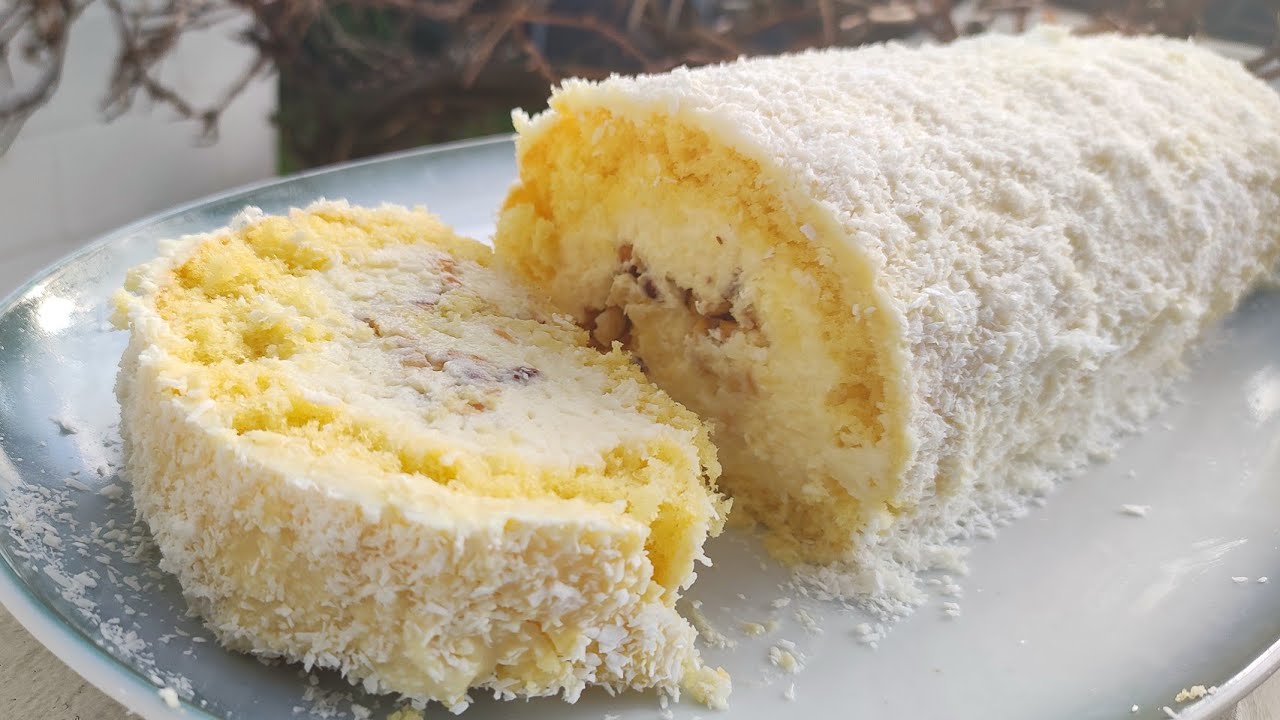 Kookospalat, kerma ja pähkinät – herkku makean ystäville.