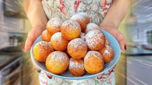 En sekoita taikinaa, vaan vain yhdistän ainekset. Nämä herkulliset donitsit valmistuvat todella nopeasti.