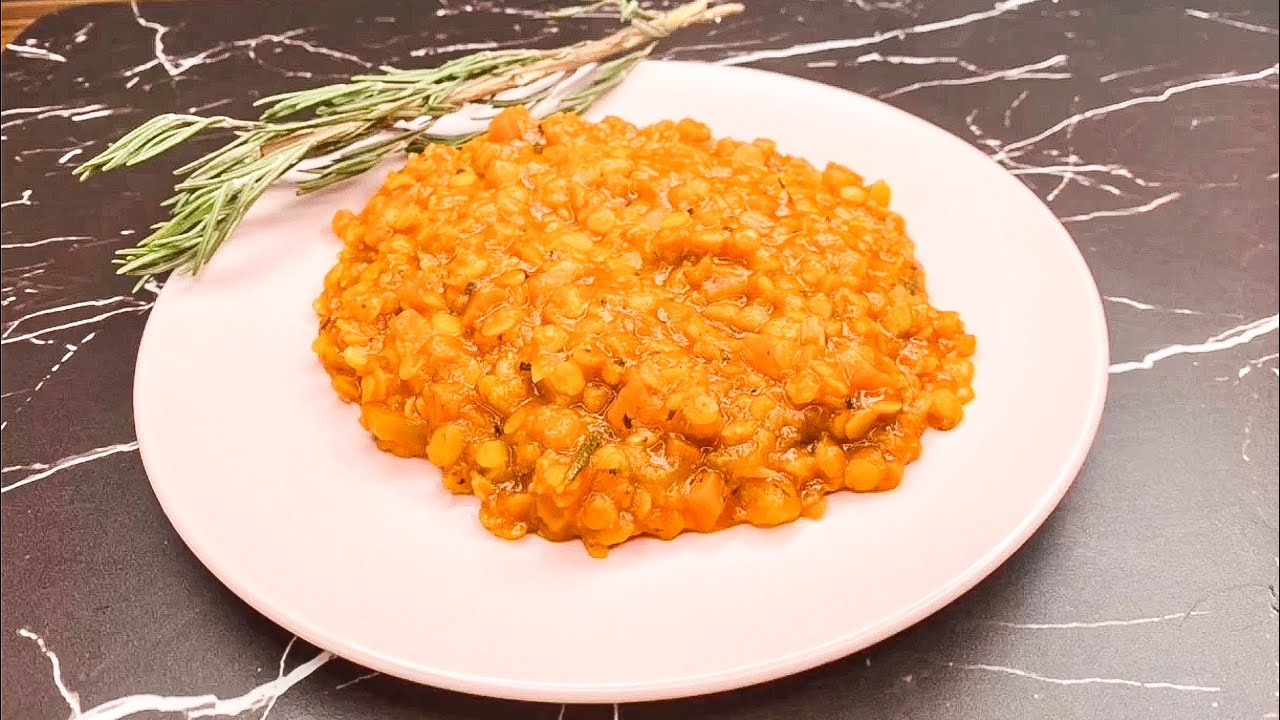 Haudutettu linssi. Perinteinen isoäidin resepti.