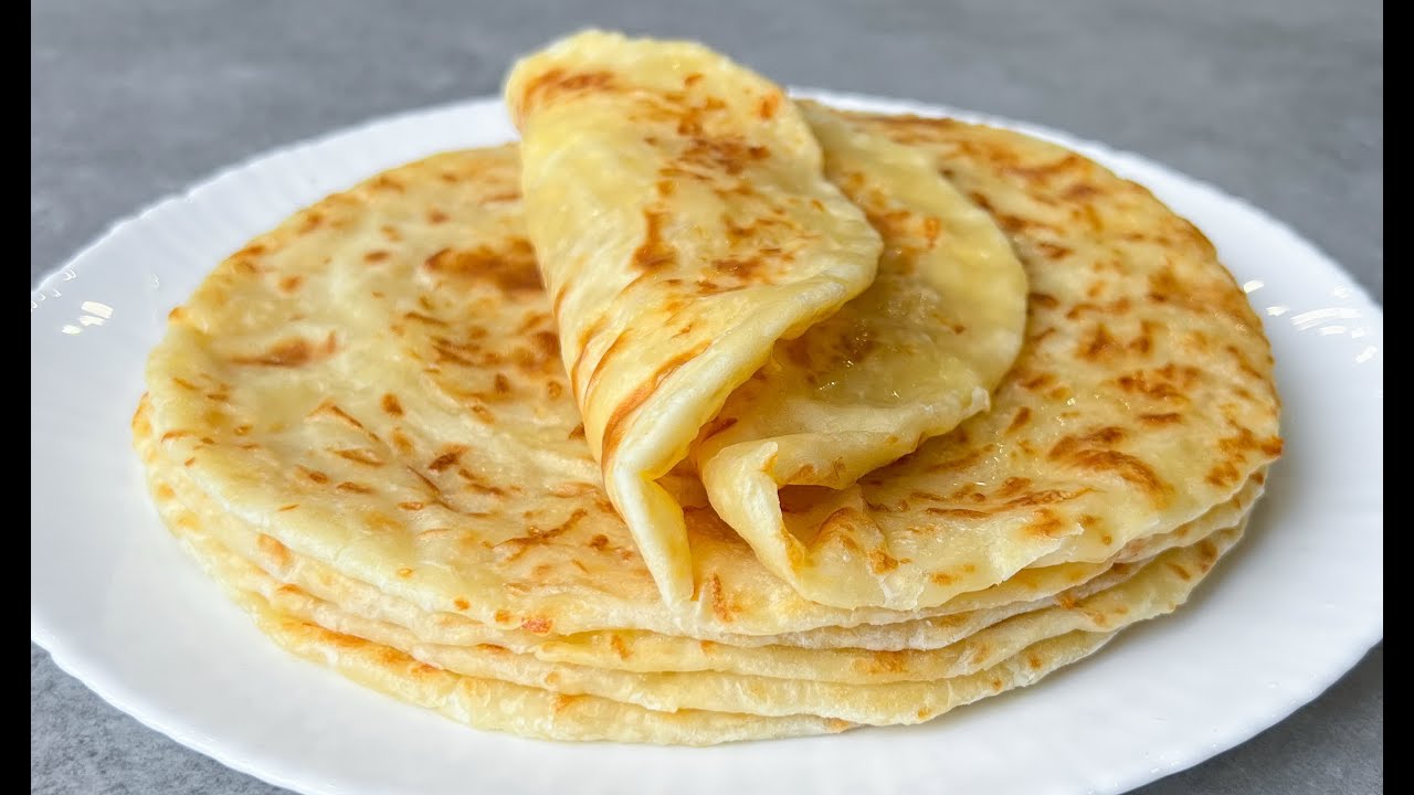 Pannulla ilman uunia valmistettu leipä: valmistusaika on 10 minuuttia ja tarvitset vain 3 ainesosaa.