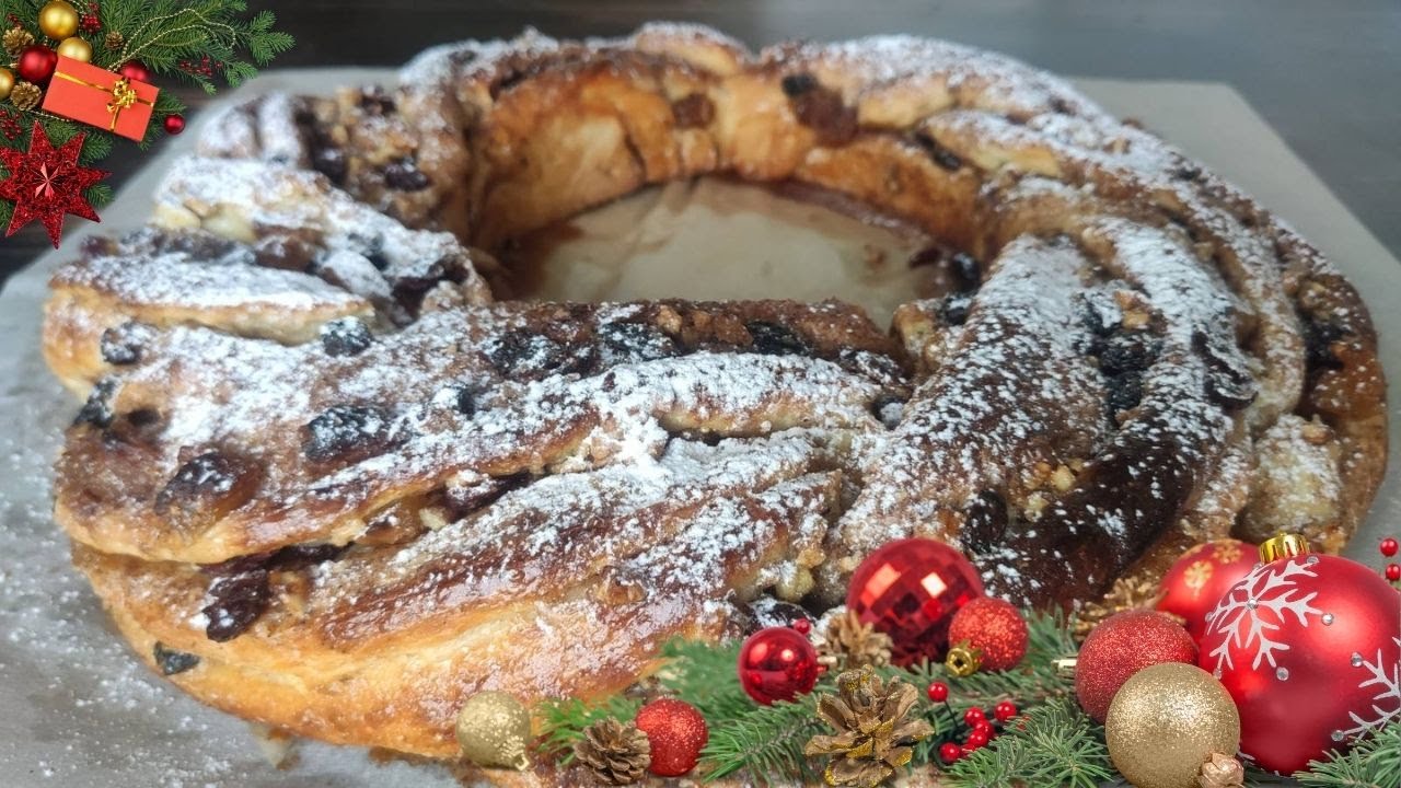 Kotitekoisen joulukakun resepti ”King Cake” niille, joilla ei ole aikaa siihen tänä jouluna.