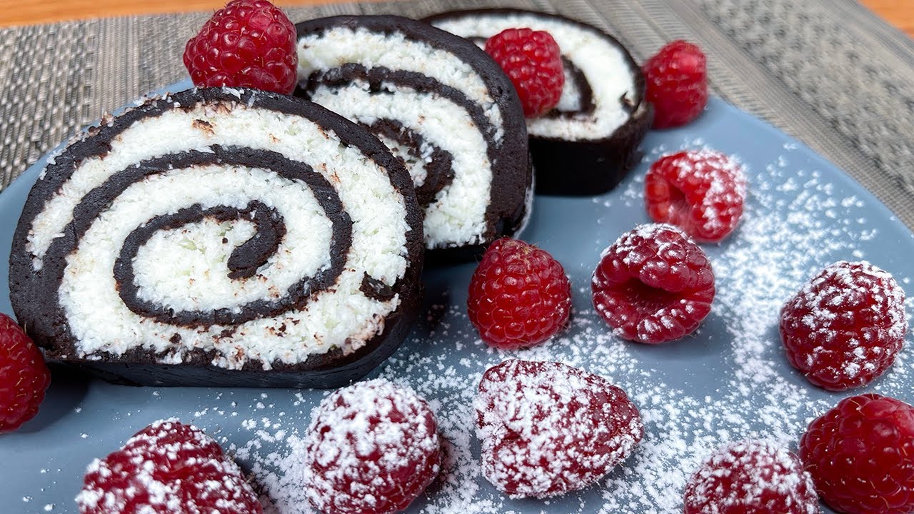 Kookospalat, kerma ja pähkinät – herkku makean ystäville.