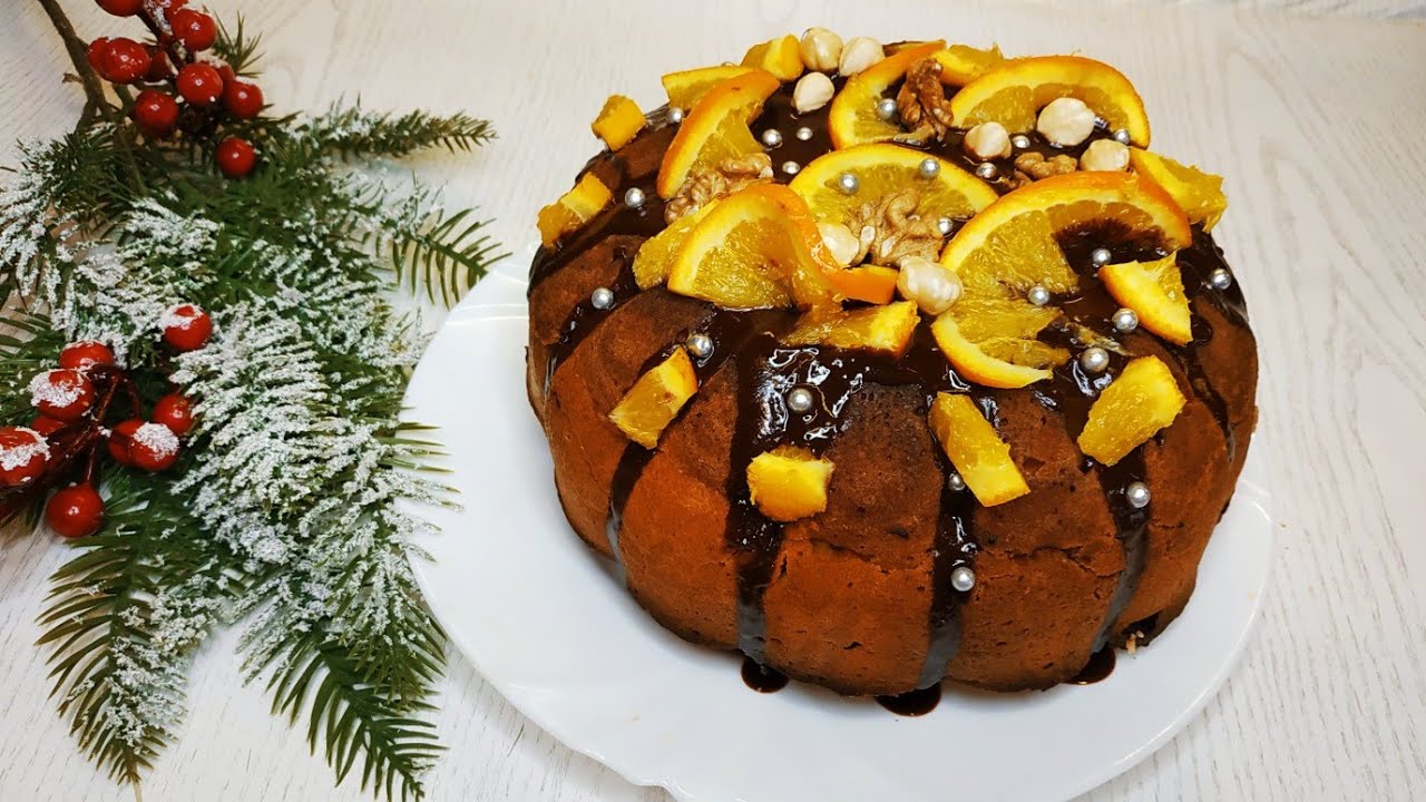 Pähkinä-, appelsiini- ja suklaakakku: uskomattoman mehevä ja valmis 20 minuutissa.