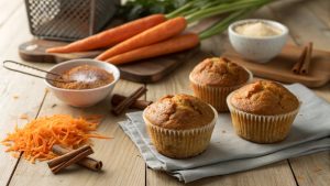 Nopea ja helppo resepti porkkanamuffineille