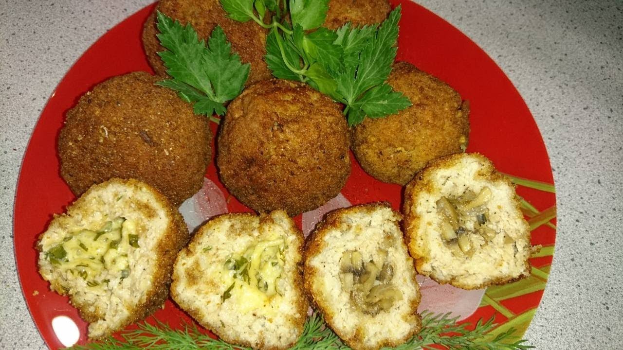 Kroketit hapankaalilla ja sienillä – rapeat, sopivat täydellisesti borssikeittoon.