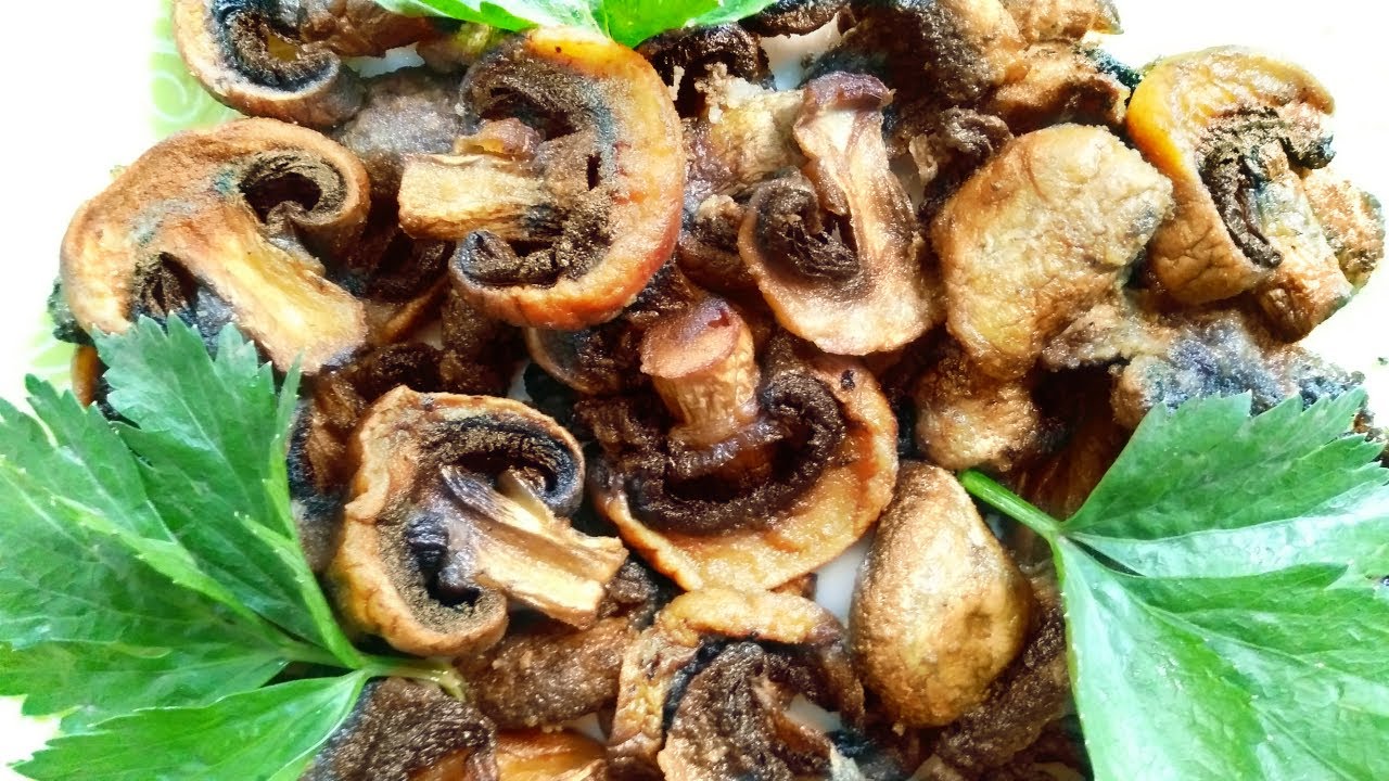 Yksinkertainen ja maukas: aerogrillissä balsamiviinietikalla valmistetut sienet.